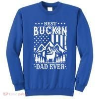 Best Buckin Dad Funny Hunter Father American Flag Gift Sweatshirt thumb 0