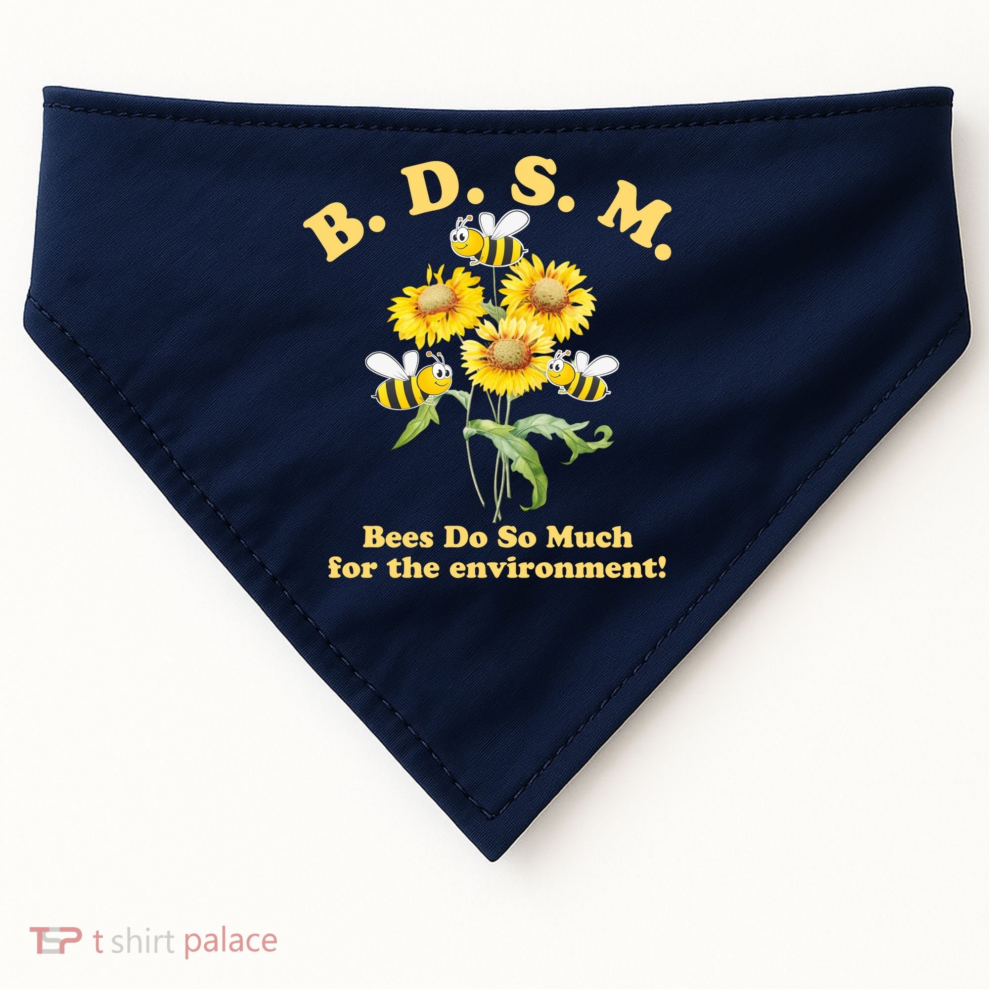 BDSM Bees Do So Much For The Environment USA-Made Doggie Bandana