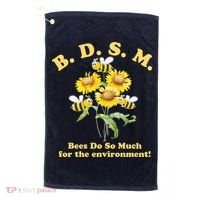 BDSM Bees Do So Much For The Environment Golf Towel thumb 0