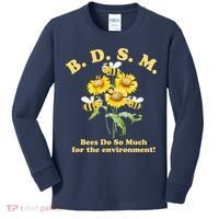BDSM Bees Do So Much For The Environment Kids Long Sleeve Shirt thumb 0