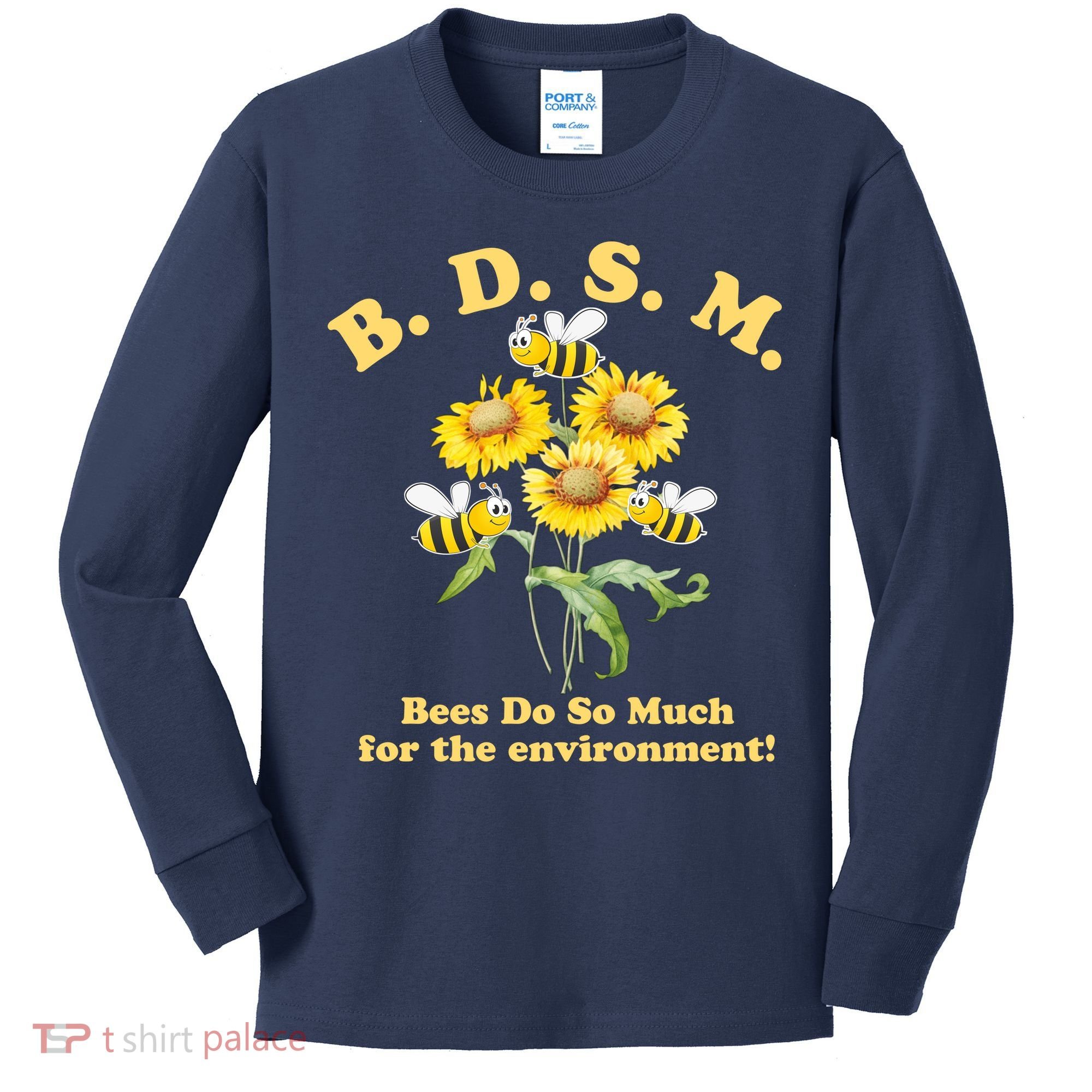 BDSM Bees Do So Much For The Environment Kids Long Sleeve Shirt