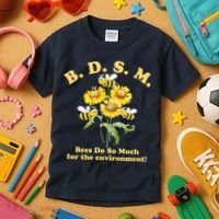 BDSM Bees Do So Much For The Environment Kids T-Shirt thumb 3