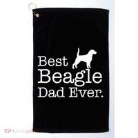 Best Beagle Dad Ever Beagle Funny Gift Beagle Lovers Gift Golf Towel thumb 0