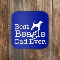 Best Beagle Dad Ever Beagle Funny Gift Beagle Lovers Gift Coaster thumb 0