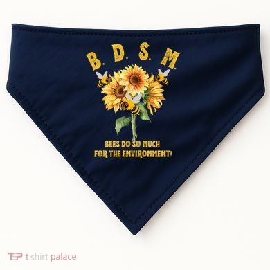 Bdsm Bees Do So Much For The Environment USA-Made Doggie Bandana