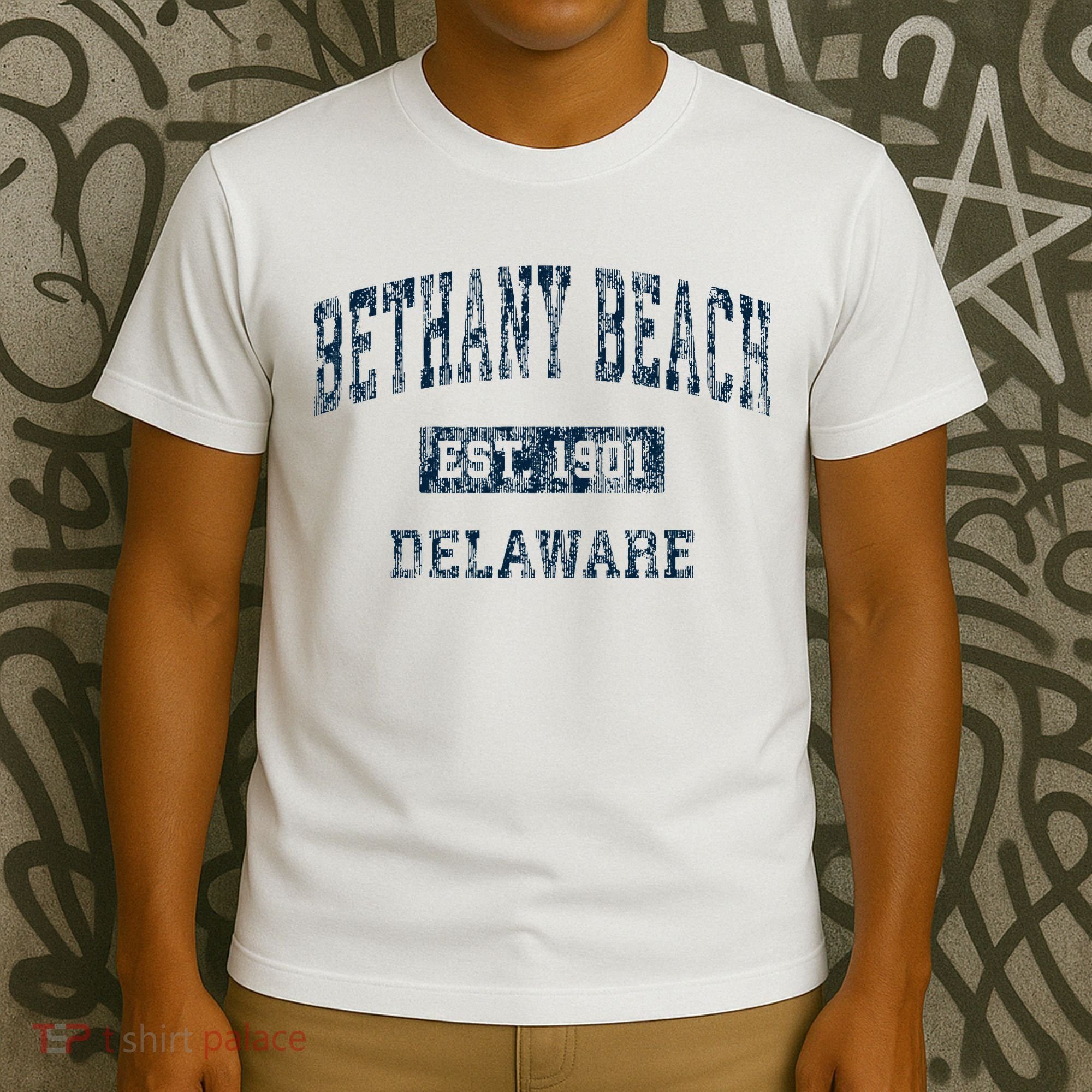 Bethany Beach Delaware De Vintage Sports T-Shirt