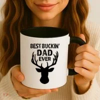 Best Buckin Dad Ever S Funny Gift Coffee Mug thumb 3
