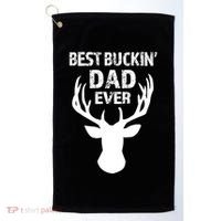 Best Buckin Dad Ever S Funny Gift Golf Towel thumb 0