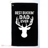 Best Buckin Dad Ever S Funny Gift Golf Towel thumb 0