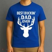 Best Buckin Dad Ever S Funny Gift T-Shirt thumb 3