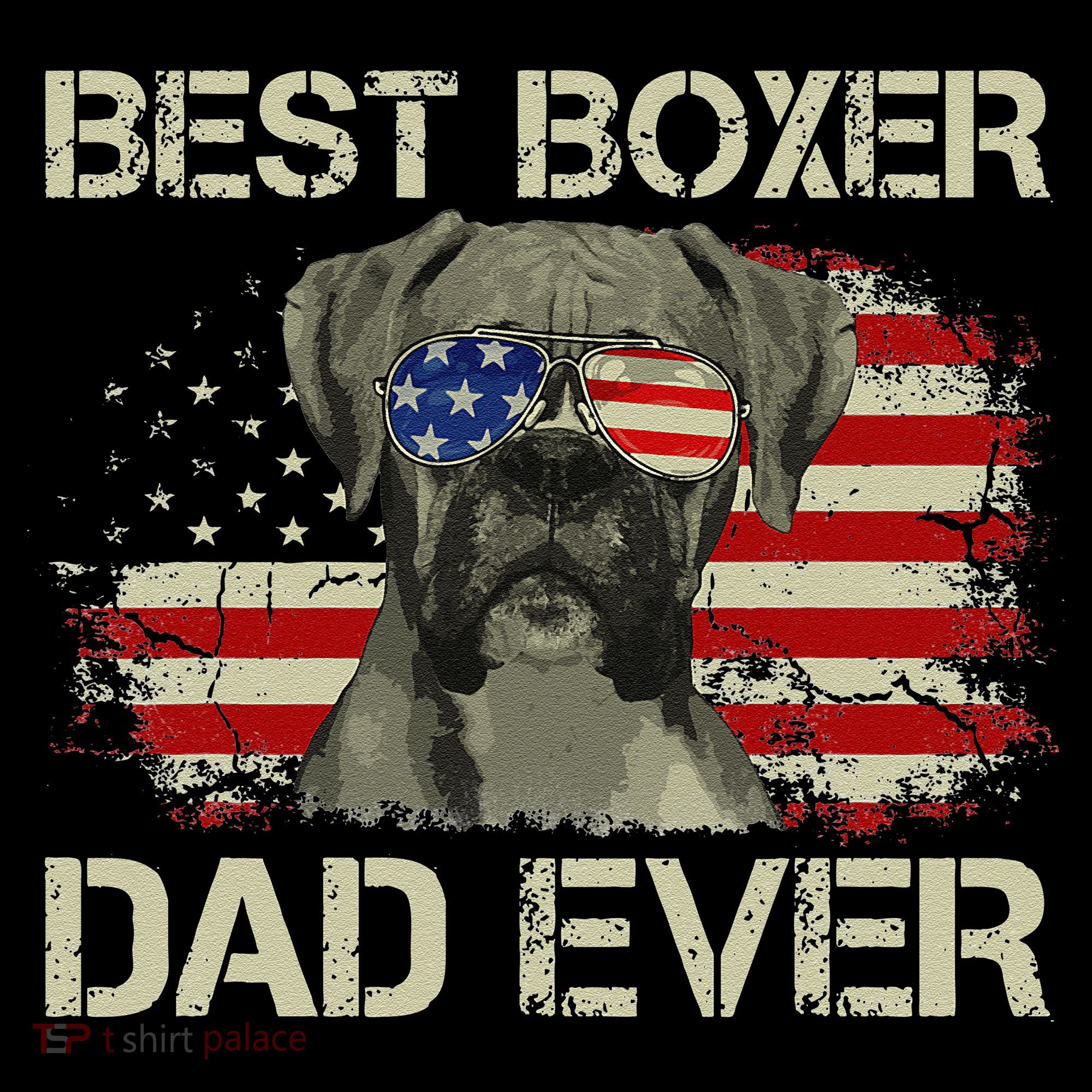 Best Boxer Dad Ever Dog Lover American Flag Gift Coffee Mug
