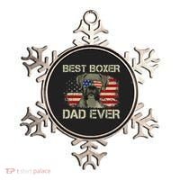 Best Boxer Dad Ever Dog Lover American Flag Gift Ornament thumb 0