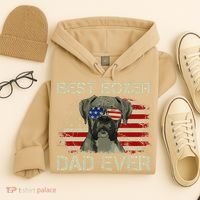 Best Boxer Dad Ever Dog Lover American Flag Gift Hoodie thumb 4