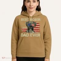 Best Boxer Dad Ever Dog Lover American Flag Gift Hoodie thumb 5