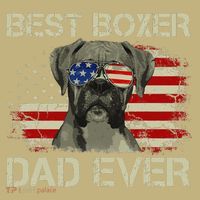 Best Boxer Dad Ever Dog Lover American Flag Gift Hoodie thumb 7