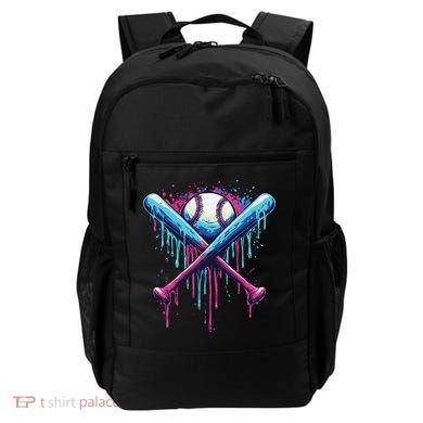 Baseball Bat Drip Funny Graphic Backpack