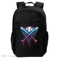 Baseball Bat Drip Funny Graphic Backpack thumb 0