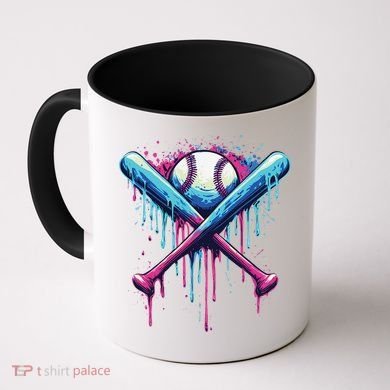Baseball Bat Drip Funny Graphic Coffee Mug