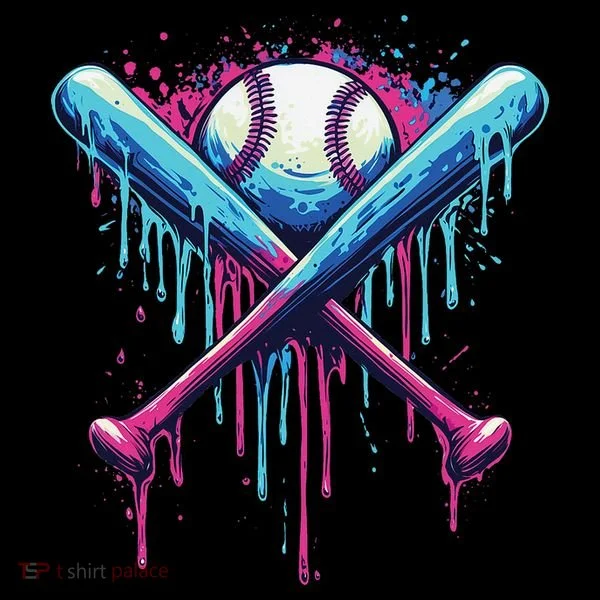 Baseball Bat Drip Funny Graphic Coffee Mug