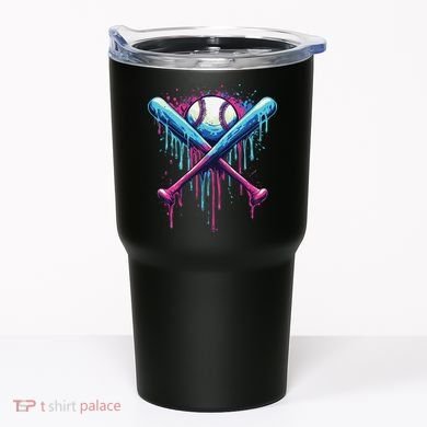 Baseball Bat Drip Funny Graphic Tumbler