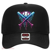 Baseball Bat Drip Funny Graphic Hat thumb 0