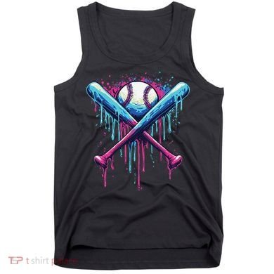 Baseball Bat Drip Funny Graphic Tank Top
