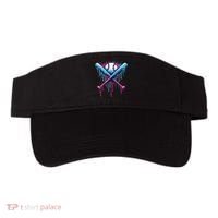 Baseball Bat Drip Funny Graphic Visor thumb 0