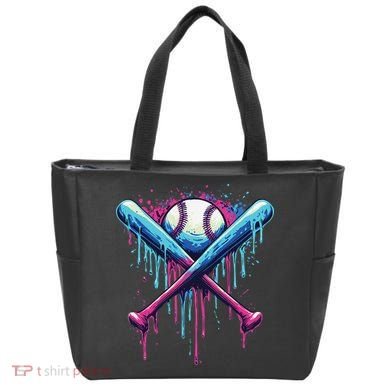 Baseball Bat Drip Funny Graphic Tote Bag