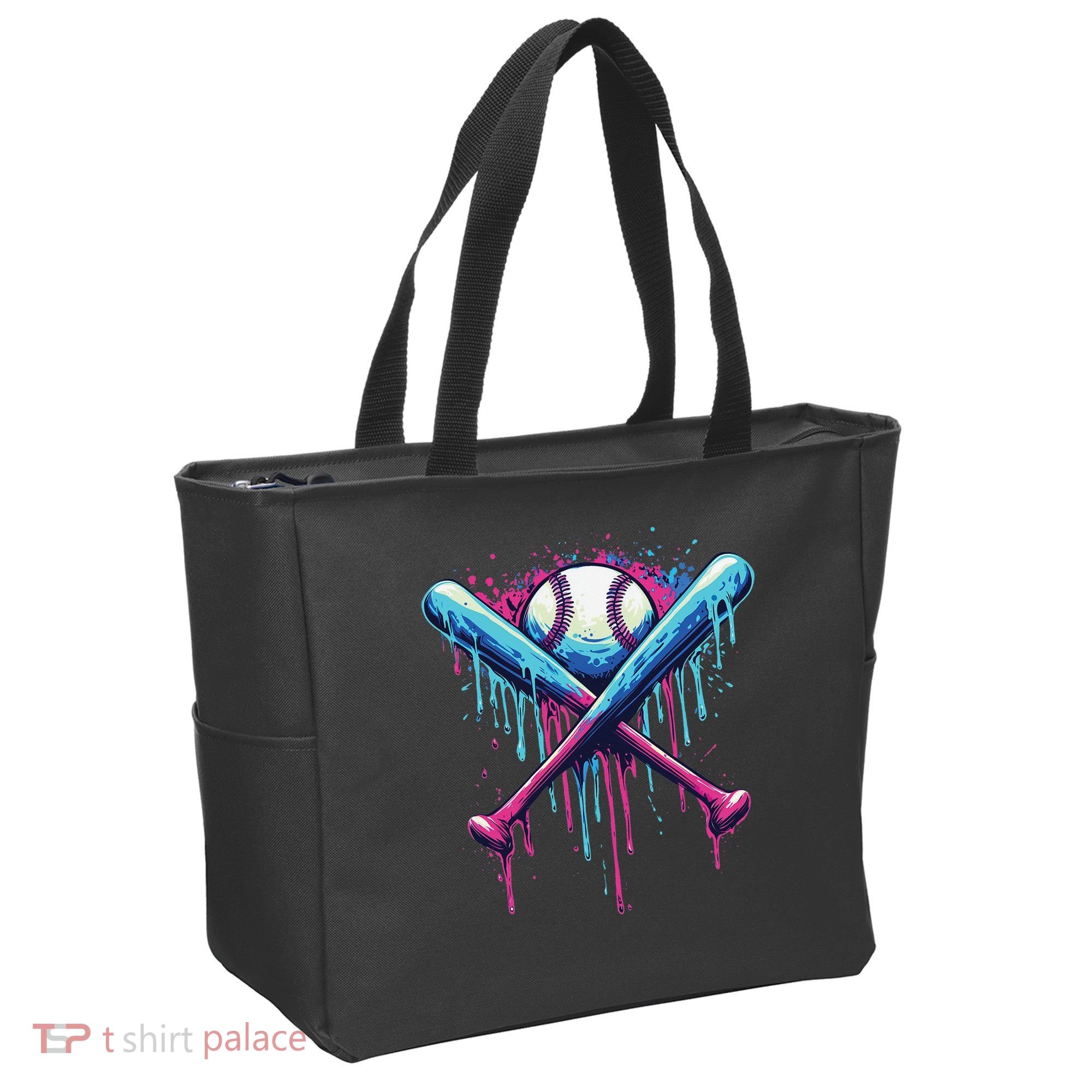Baseball Bat Drip Funny Graphic Tote Bag