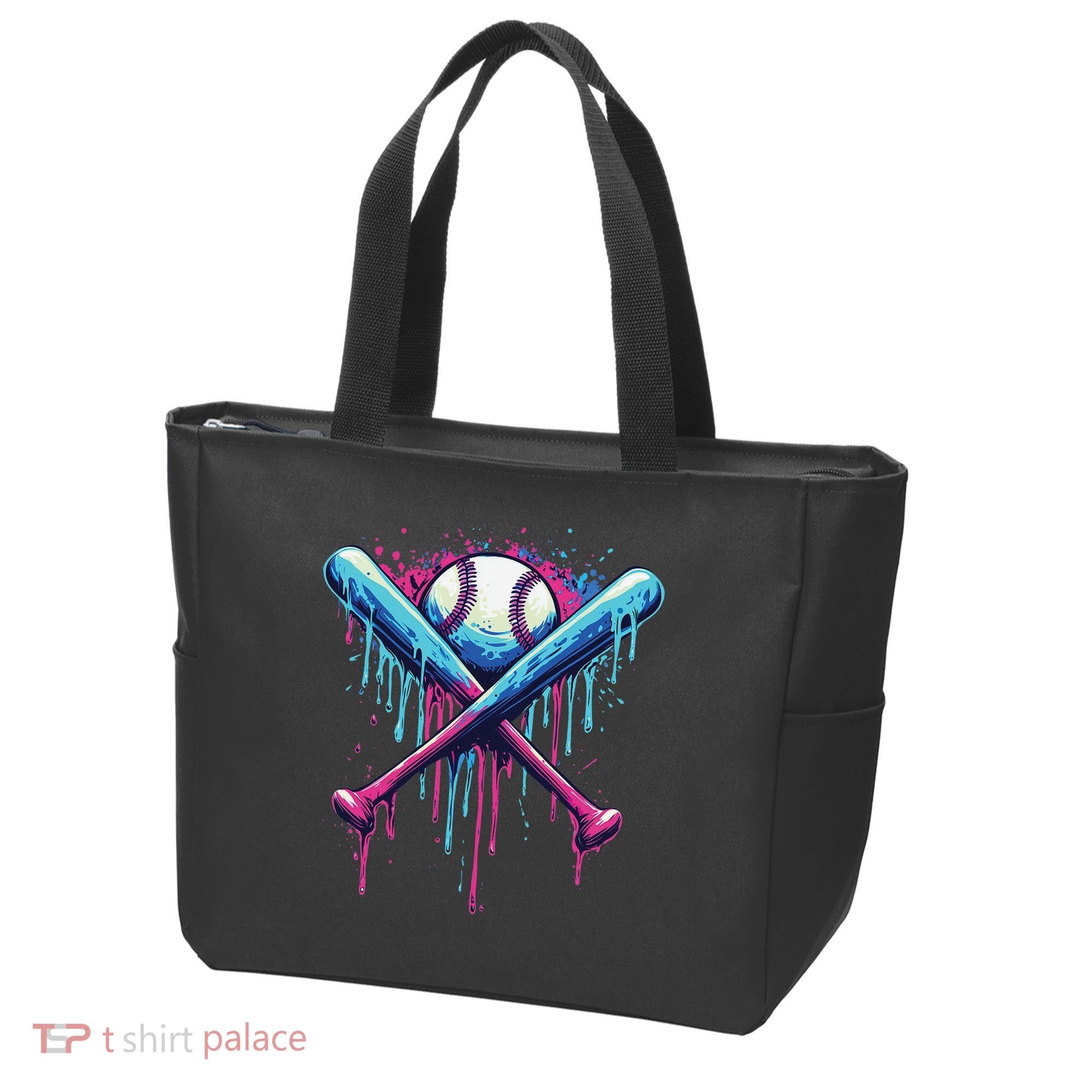 Baseball Bat Drip Funny Graphic Tote Bag