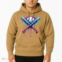 Baseball Bat Drip Funny Graphic Hoodie thumb 2