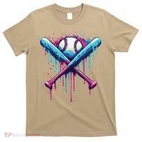 Baseball Bat Drip Funny Graphic T-Shirt thumb 0