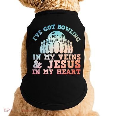 Best Bowling Design Jesus Christian Bowling Doggie Tank