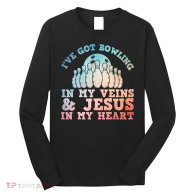 Best Bowling Design Jesus Christian Bowling Long Sleeve Shirt