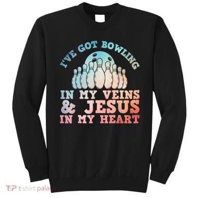 Best Bowling Design Jesus Christian Bowling Sweatshirt