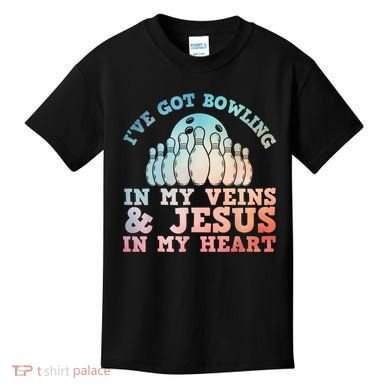 Best Bowling Design Jesus Christian Bowling Kids T-Shirt
