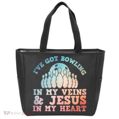 Best Bowling Design Jesus Christian Bowling Tote Bag