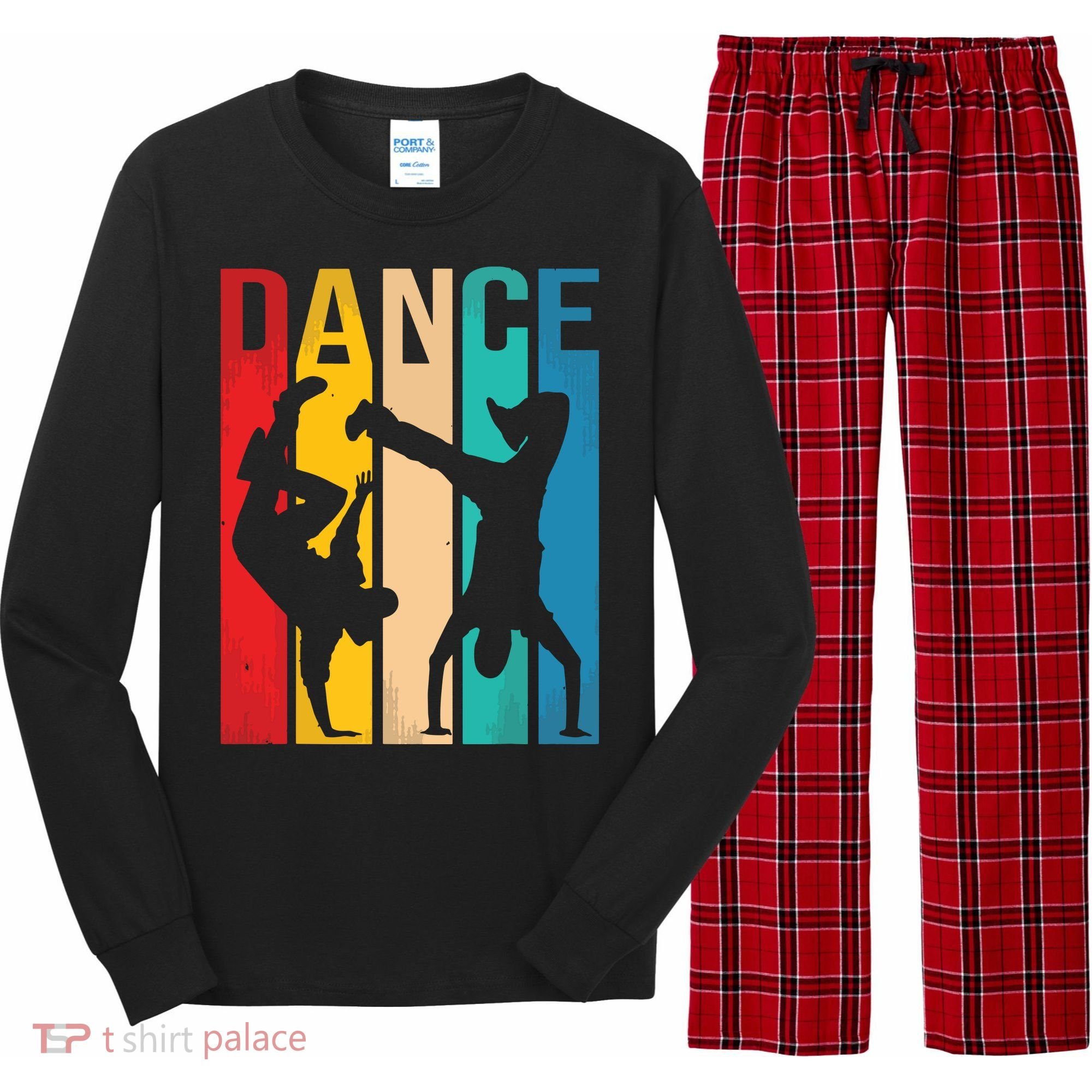 Breakdancing BBoy Dance Breakdance Dancer Gift Long Sleeve Pajama Set