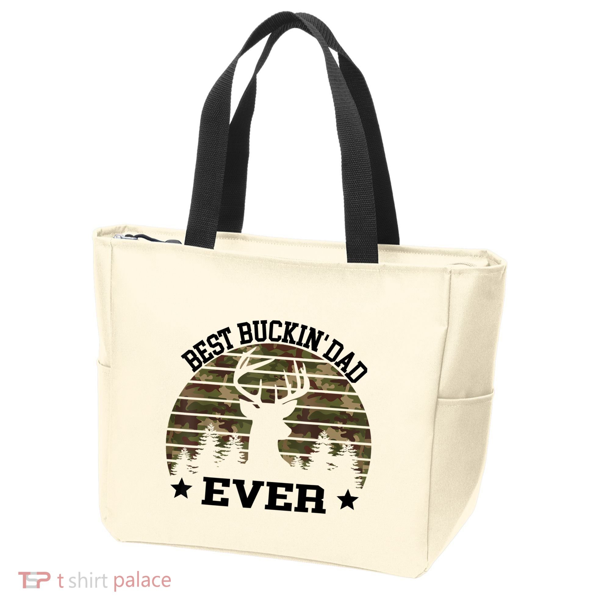 Best Buckin Dad Ever Deer Hunting Fathers Day Manley Tote Bag