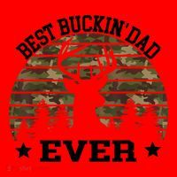 Best Buckin Dad Ever Deer Hunting Fathers Day Manley Santa Hat thumb 1