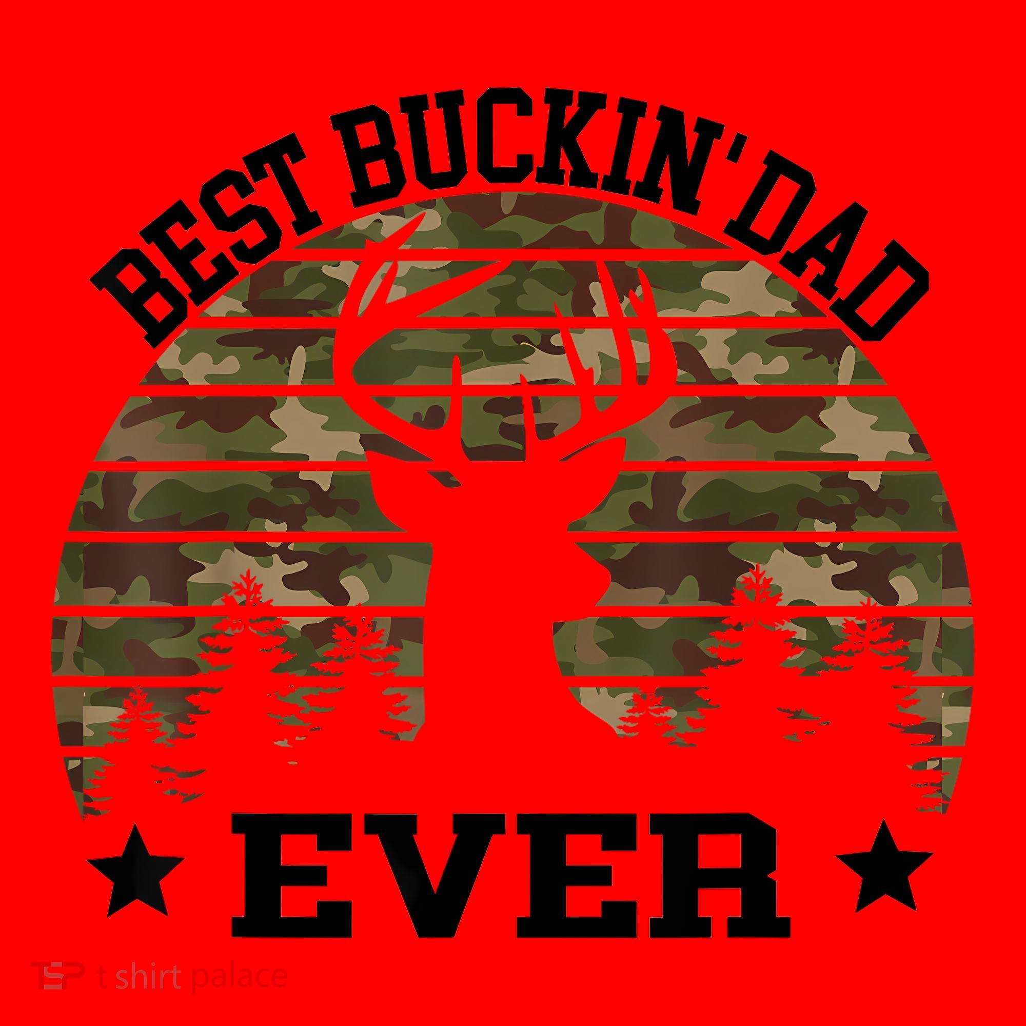 Best Buckin Dad Ever Deer Hunting Fathers Day Manley Santa Hat