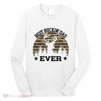 Best Buckin Dad Ever Deer Hunting Fathers Day Manley Long Sleeve Shirt thumb 0