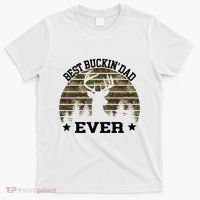 Best Buckin Dad Ever Deer Hunting Fathers Day Manley T-Shirt thumb 0