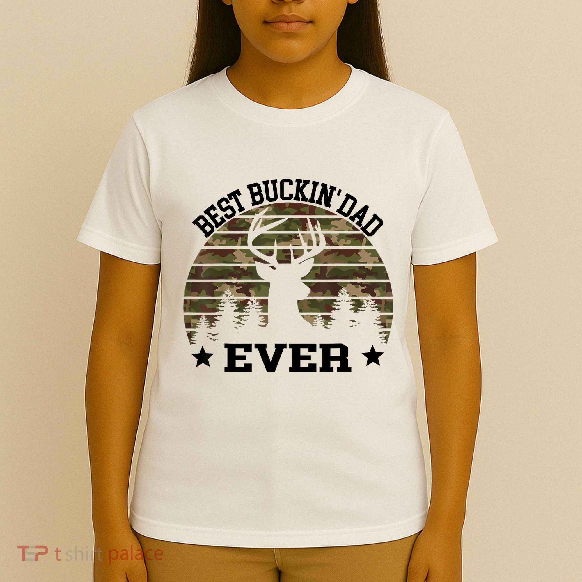 Best Buckin Dad Ever Deer Hunting Fathers Day Manley T-Shirt