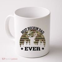 Best Buckin Dad Ever Deer Hunting Fathers Day Manley Coffee Mug thumb 0