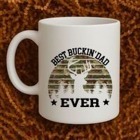 Best Buckin Dad Ever Deer Hunting Fathers Day Manley Coffee Mug thumb 2