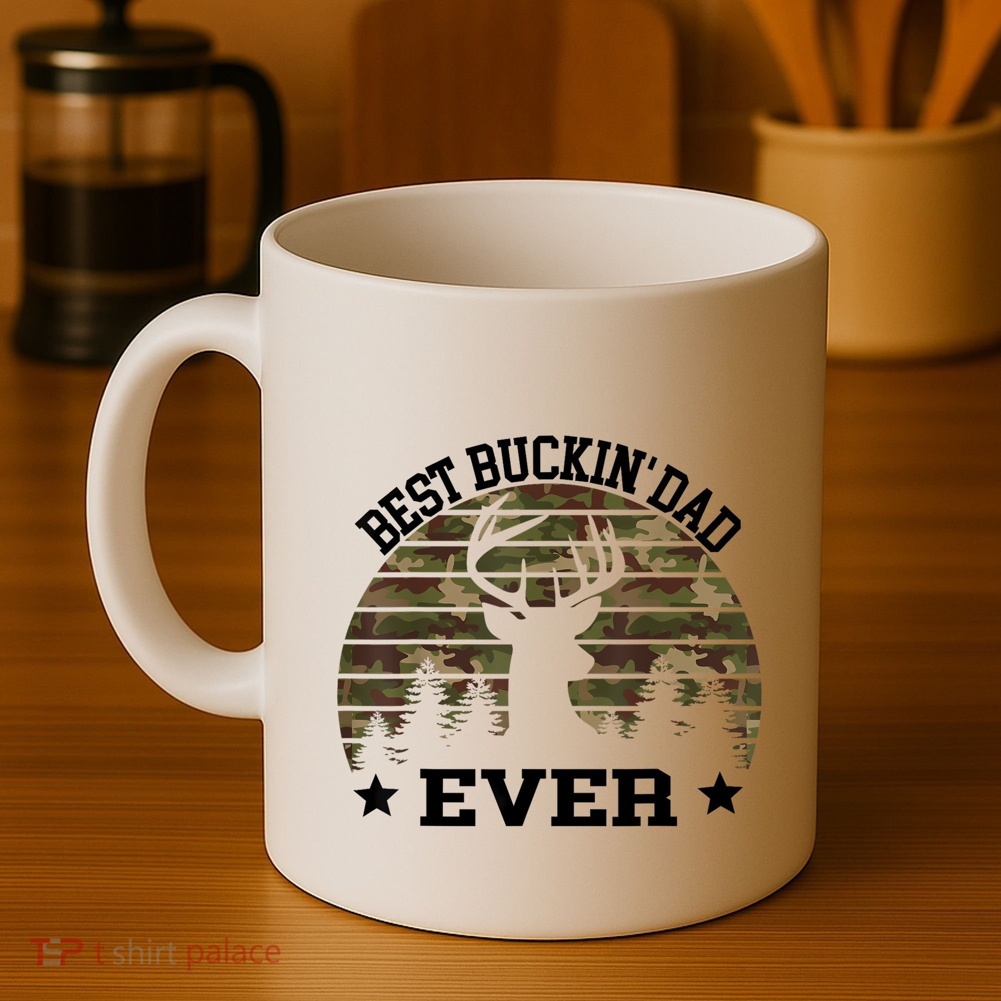 Best Buckin Dad Ever Deer Hunting Fathers Day Manley Coffee Mug