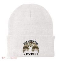 Best Buckin Dad Ever Deer Hunting Fathers Day Manley Beanie thumb 0