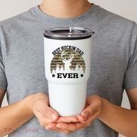 Best Buckin Dad Ever Deer Hunting Fathers Day Manley Tumbler thumb 2