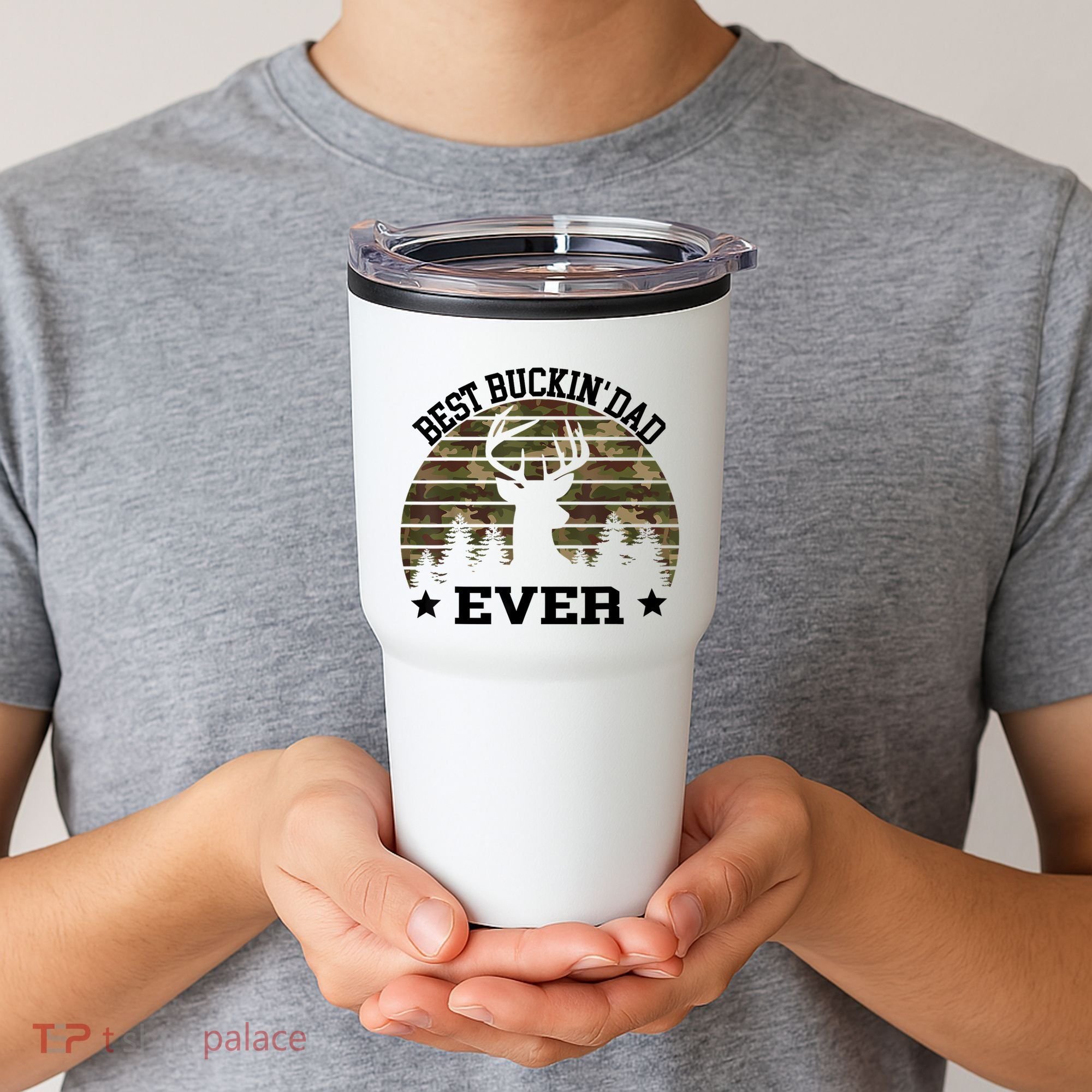 Best Buckin Dad Ever Deer Hunting Fathers Day Manley Tumbler